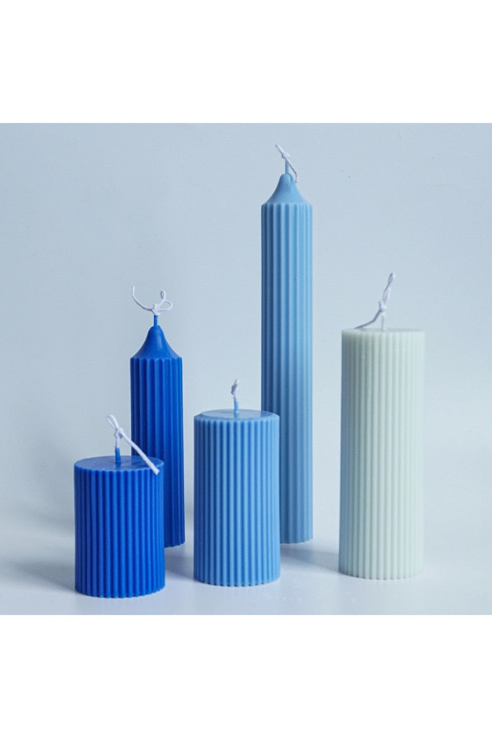 Lisslune | striped pillar candle shape