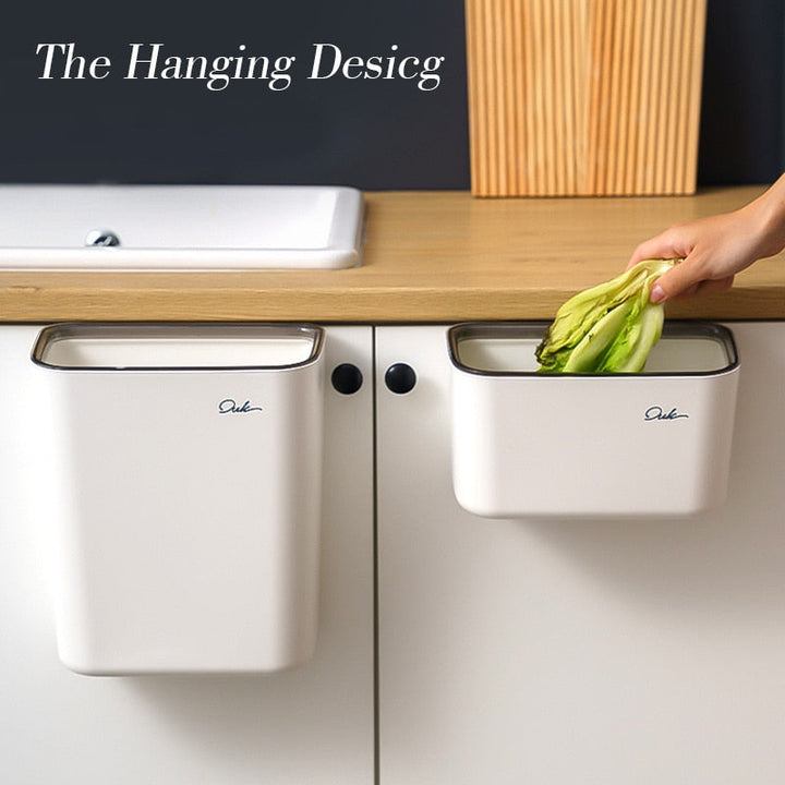 Lisslune | Kitchen Hangable Clean Corner Trash Can