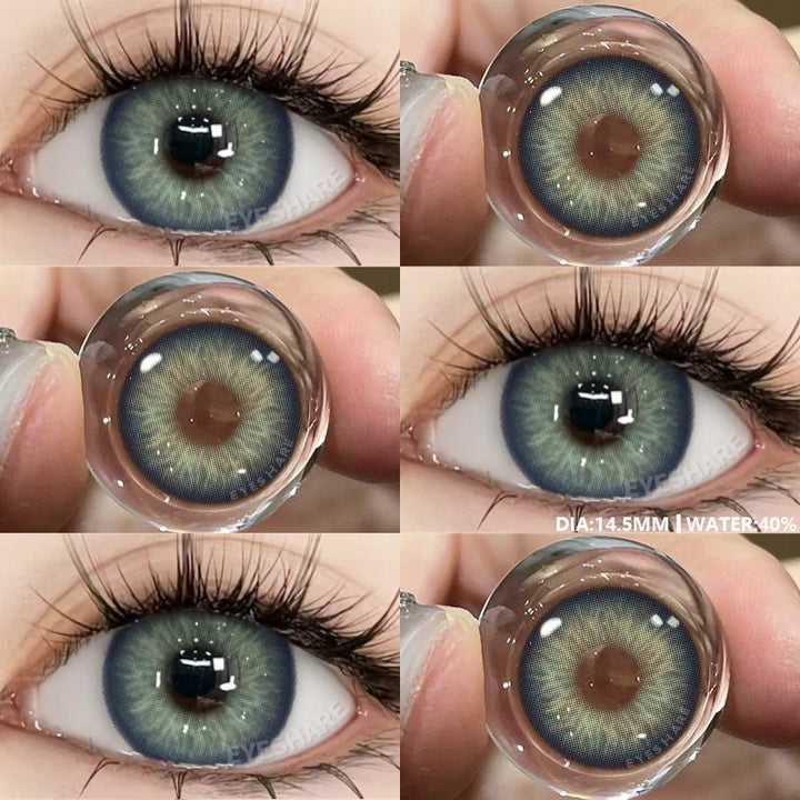 Rynx | 1 Pair Colored Pupils for Eyes Green Eye Color Lenses Brown Natural Blue Eye Lenses High-Quality Gray Lenses Soft Pupils