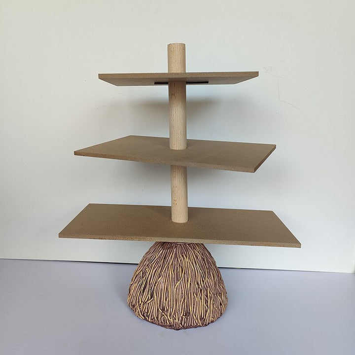Lisslune | 3-Tiered Witch Broom Shape Stand
