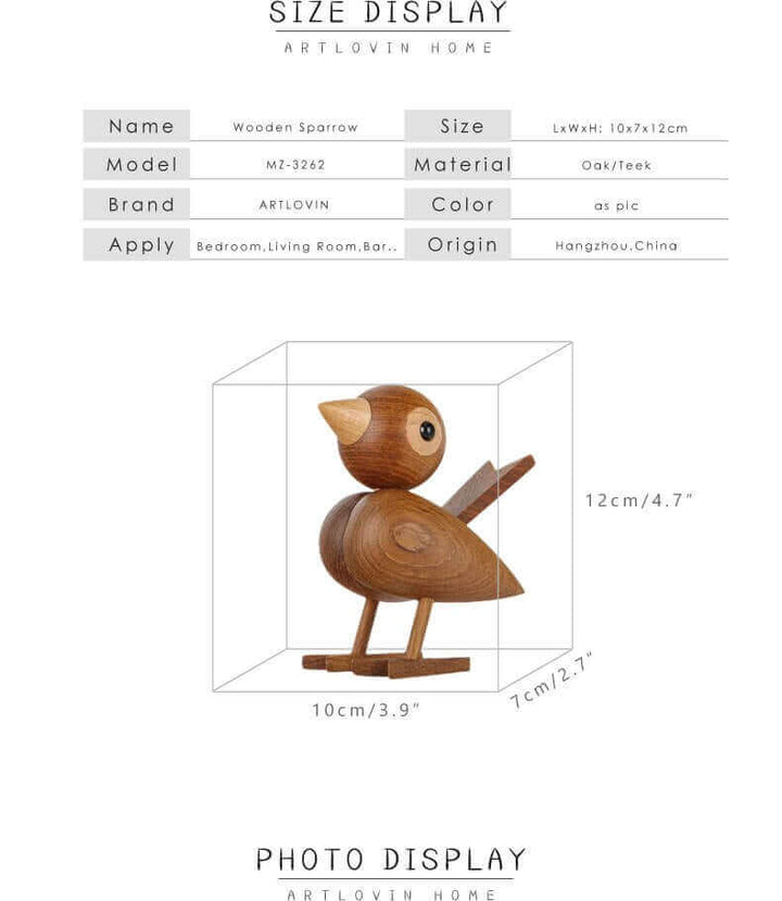 Lisslune | A little bird told me, Nordic wooden ornament