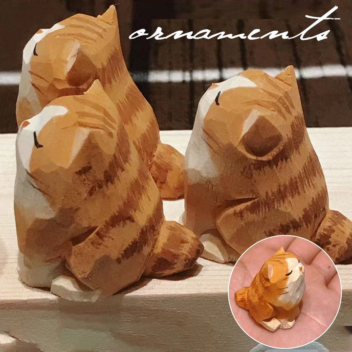 Lisslune | Handmade Wooden Cute Pet Figurines
