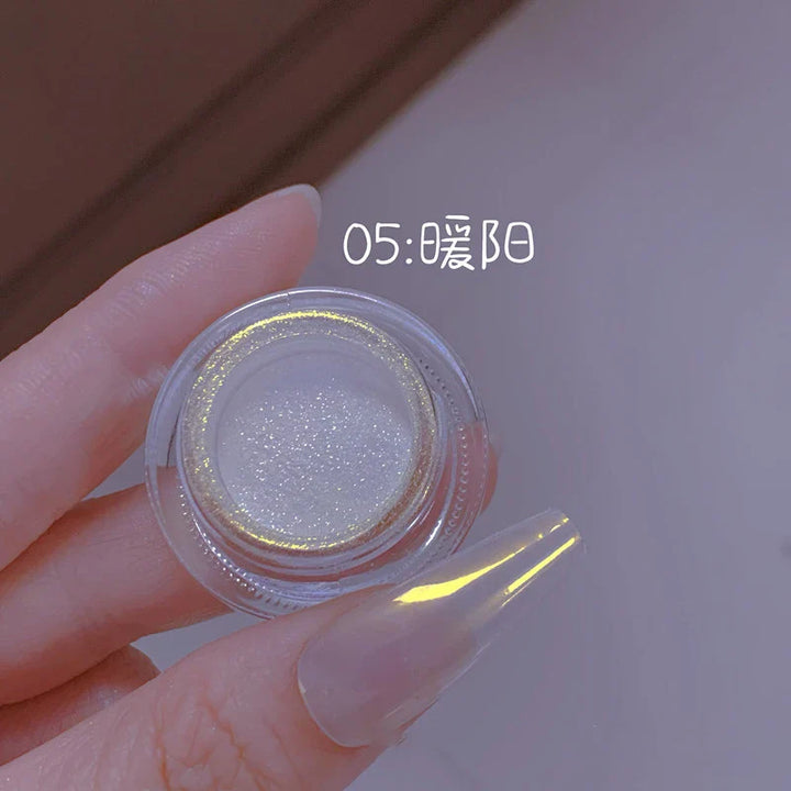 Rynx | 1 Glass Chameleon Nail Flakes Irregular Aluminum Foil UV Gel Polish Nail Sequins Paillettes Manicure Art Decoration Glitter Powder