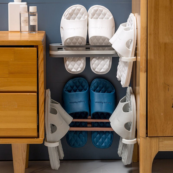 Lisslune | Self-Adhesive Foldable Shoe Rack