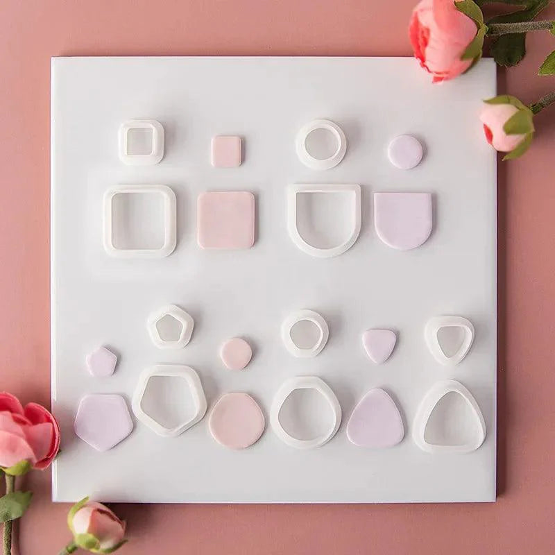 Lisslune | Geometric Elegance Polymer Clay Cutting Tools - Essential for Creative Makers