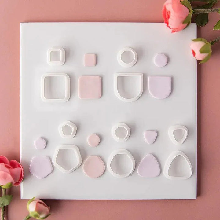 Lisslune | Geometric Elegance Polymer Clay Cutting Tools - Essential for Creative Makers