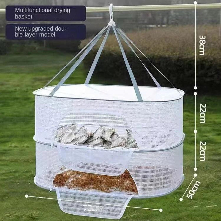 Lisslune | Foldable Mesh Drying Rack for Clothing, Food and More