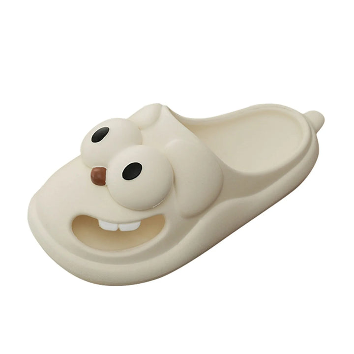 Rynx | Popular Big Eye Dog Slippers Cute Funny Big Eye Dog Fun Cartoon Eva Slippers for Women Non-Slip Slippers for Indoor