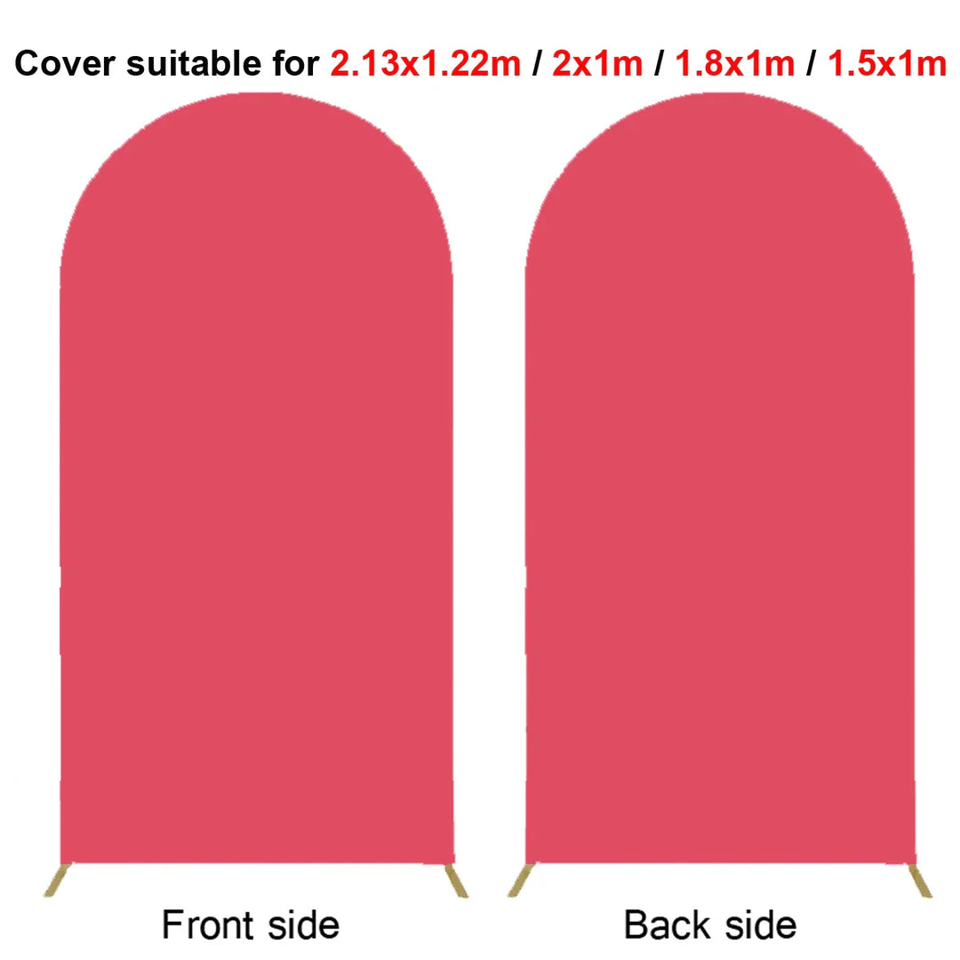 Rynx | 2M Metal balloon arch background stand birthday balloons party backdrop covers photo shoot double-sided elastic fabric background