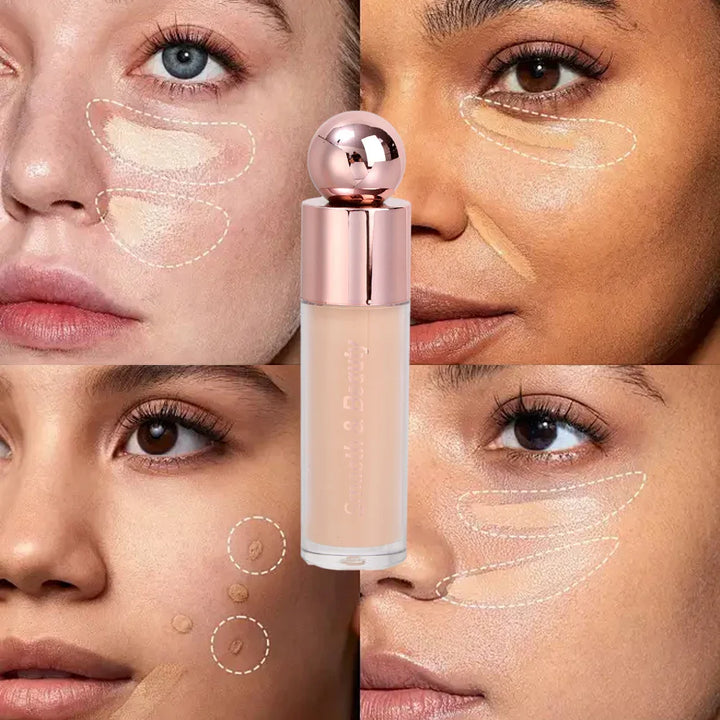 Rynx | High coverage liquid concealer Long-lasting moisture base Invisible pores Dark circles Freckles Face contour Blush Makeup