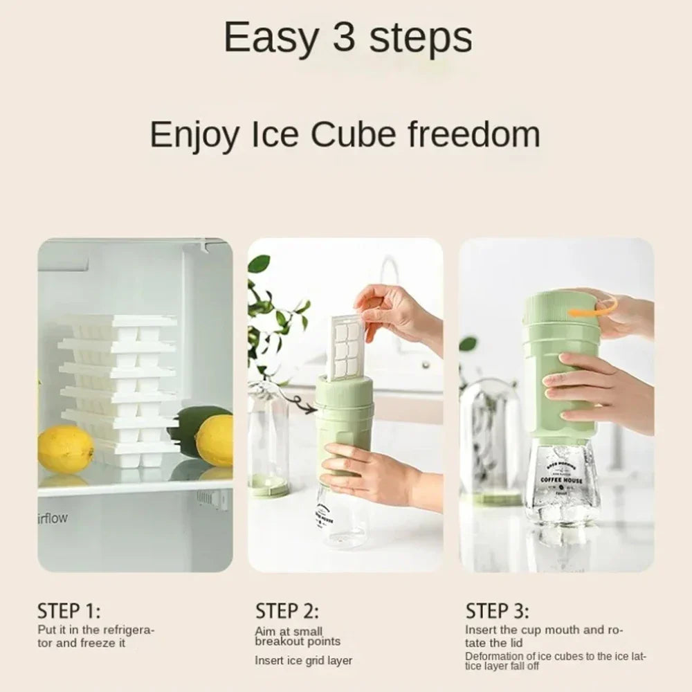 Lisslune | Automatic Spiral Release Easy-Release Ice Cube Maker