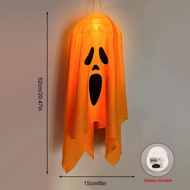 Rynx | Halloween Party LED Light Ghost Home Indoor Outdoor Decoration Supplies Haunted House Bar Hanging Horror Props with Lights