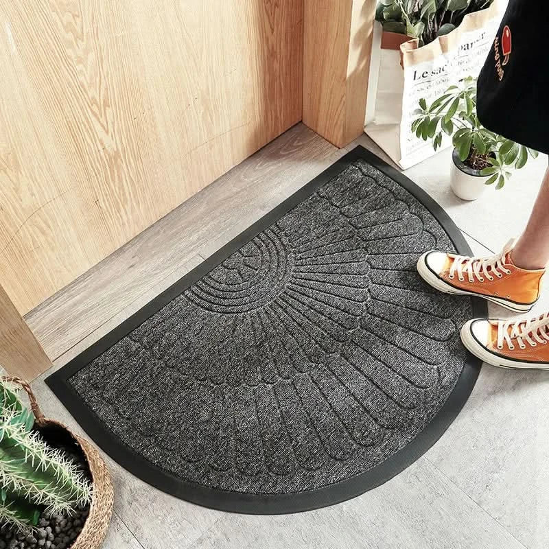 Lisslune | Half-Round Non-Slip Rubber Indoor Door Mat – Outdoor Ready