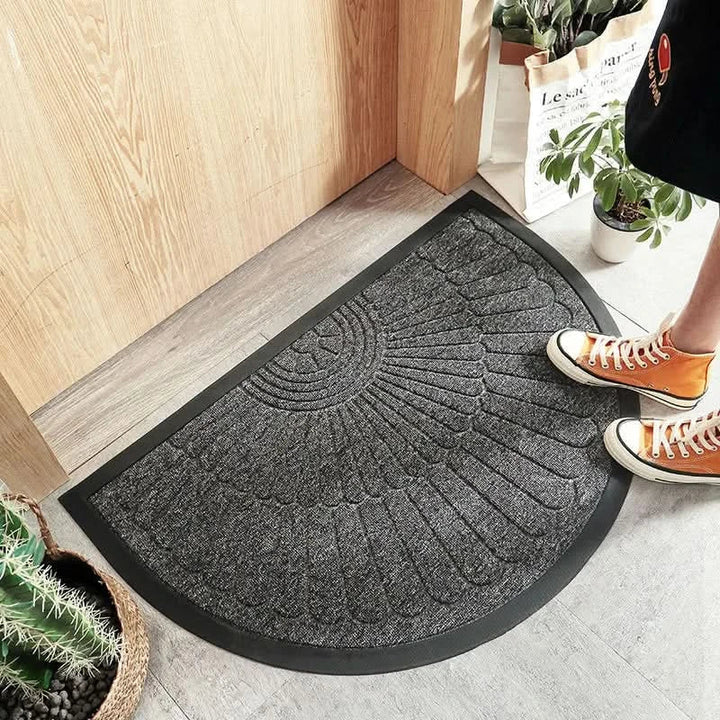 Lisslune | Half-Round Non-Slip Rubber Indoor Door Mat – Outdoor Ready