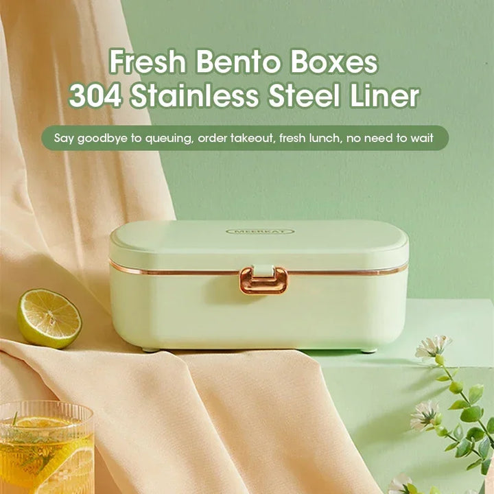Lisslune | 900ml Portable Electric Lunch Box Food Warmer with Steaming Function – HeatMate
