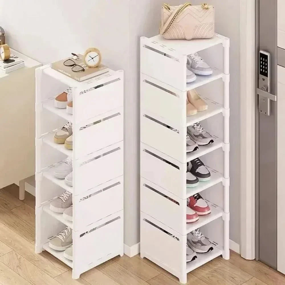 Lisslune | SHOECORNER RACK – Stackable shoe rack for corners – Space-saving organization with style