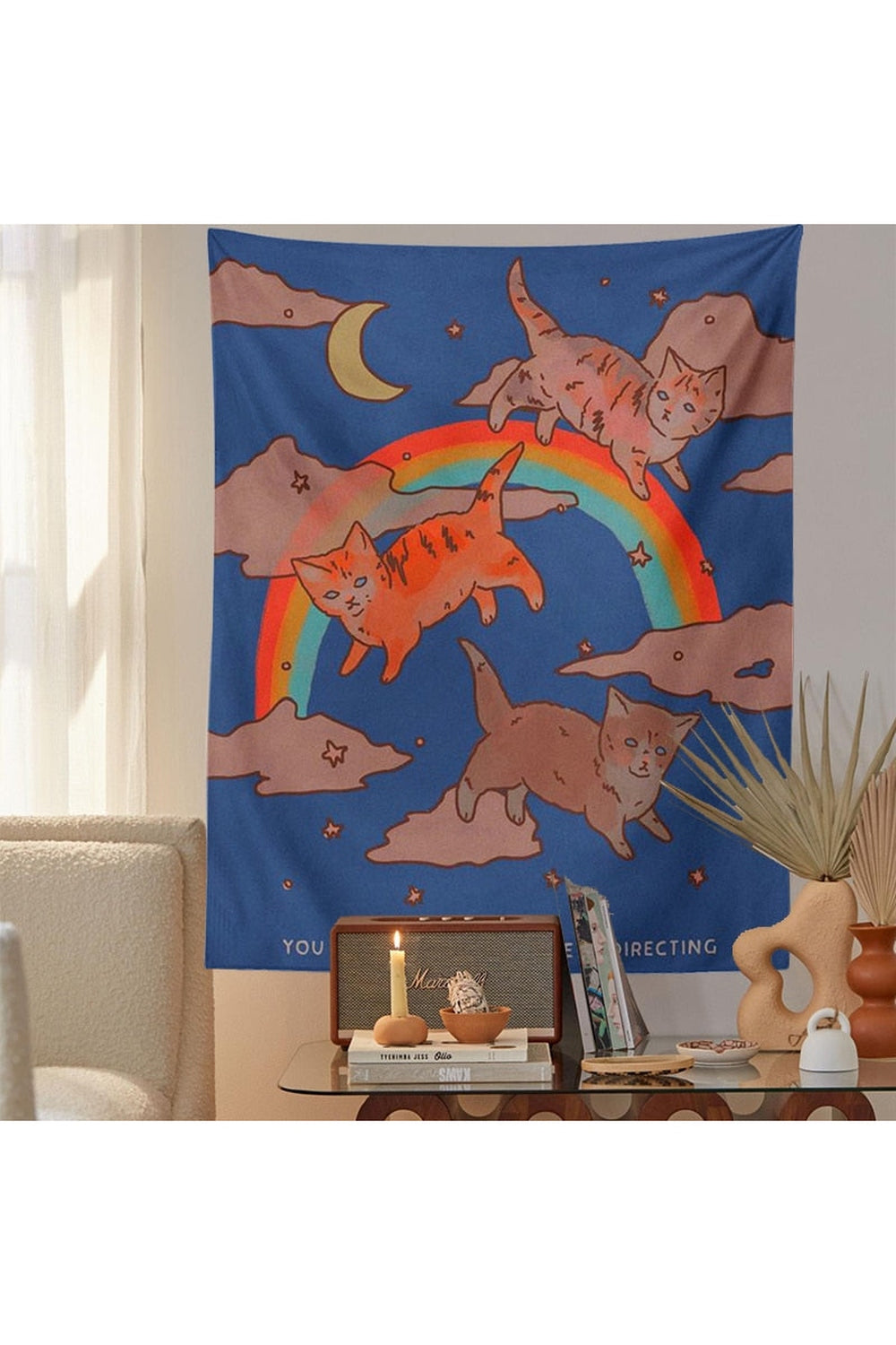 Lisslune | Cat Dreamy Wall Tapestry