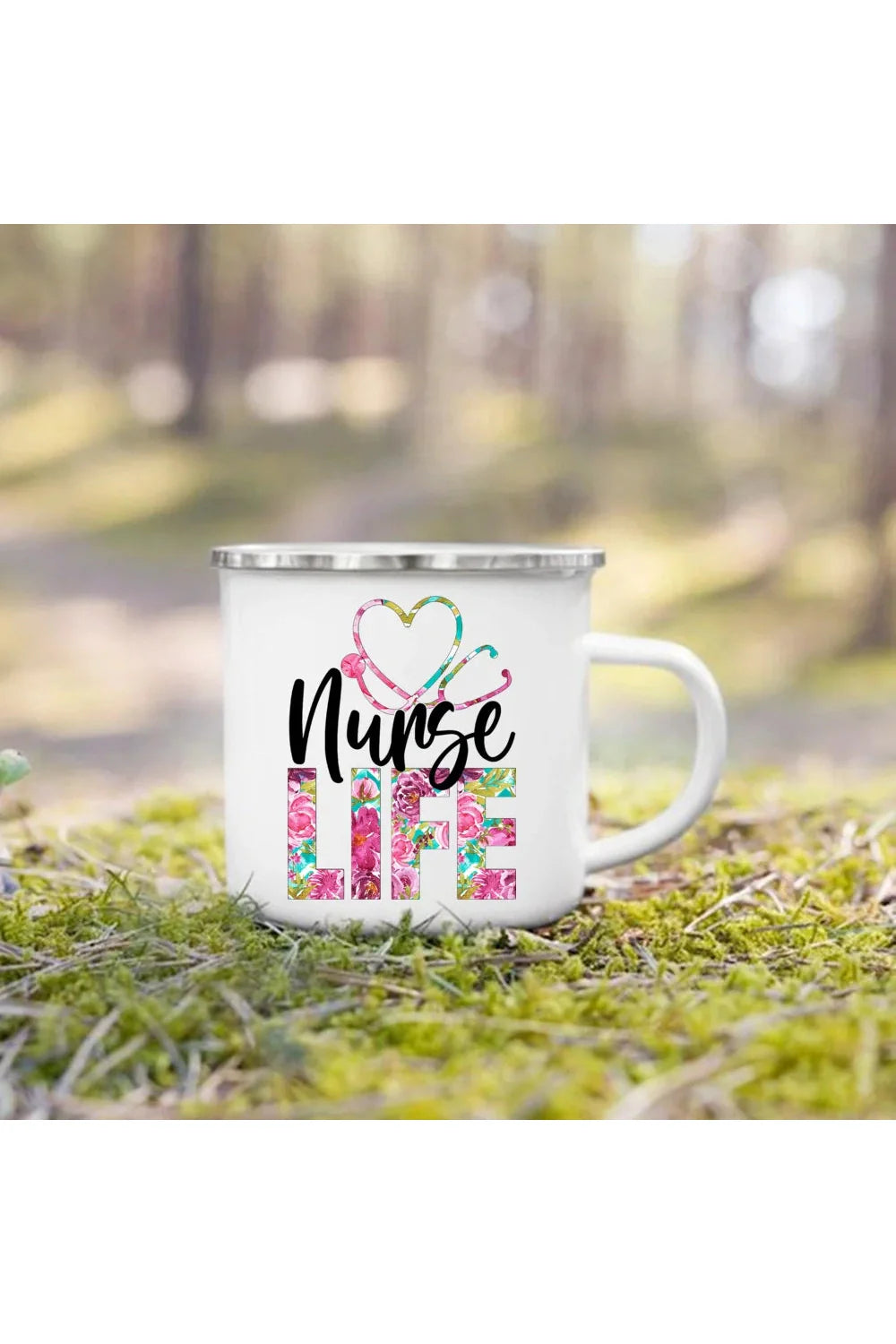 Lisslune | Life Enamel Coffee Mug
