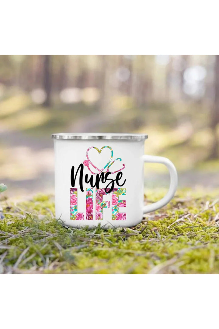 Lisslune | Life Enamel Coffee Mug