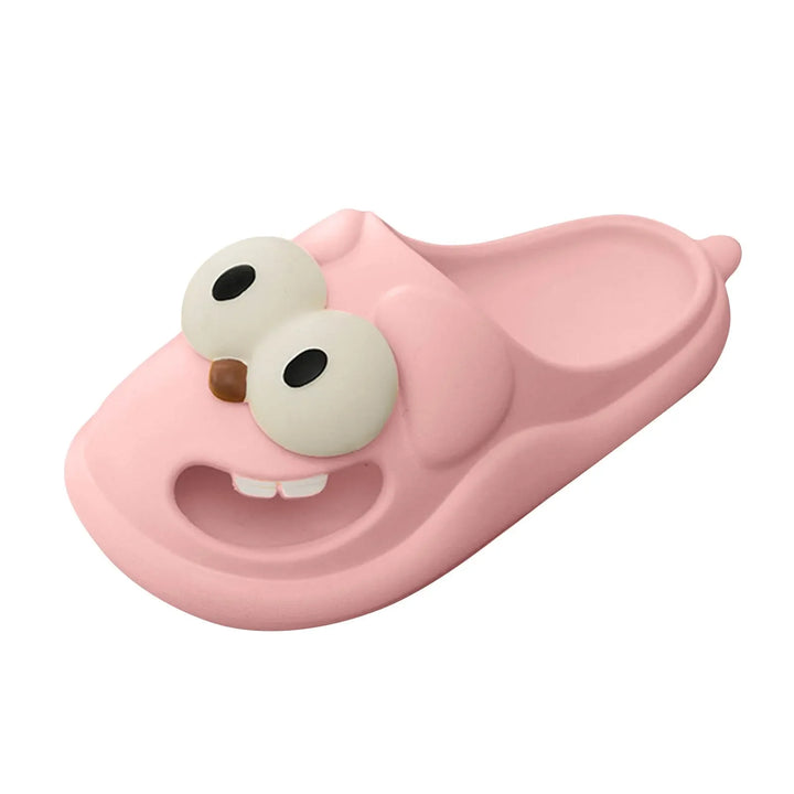 Rynx | Popular Big Eye Dog Slippers Cute Funny Big Eye Dog Fun Cartoon Eva Slippers for Women Non-Slip Slippers for Indoor
