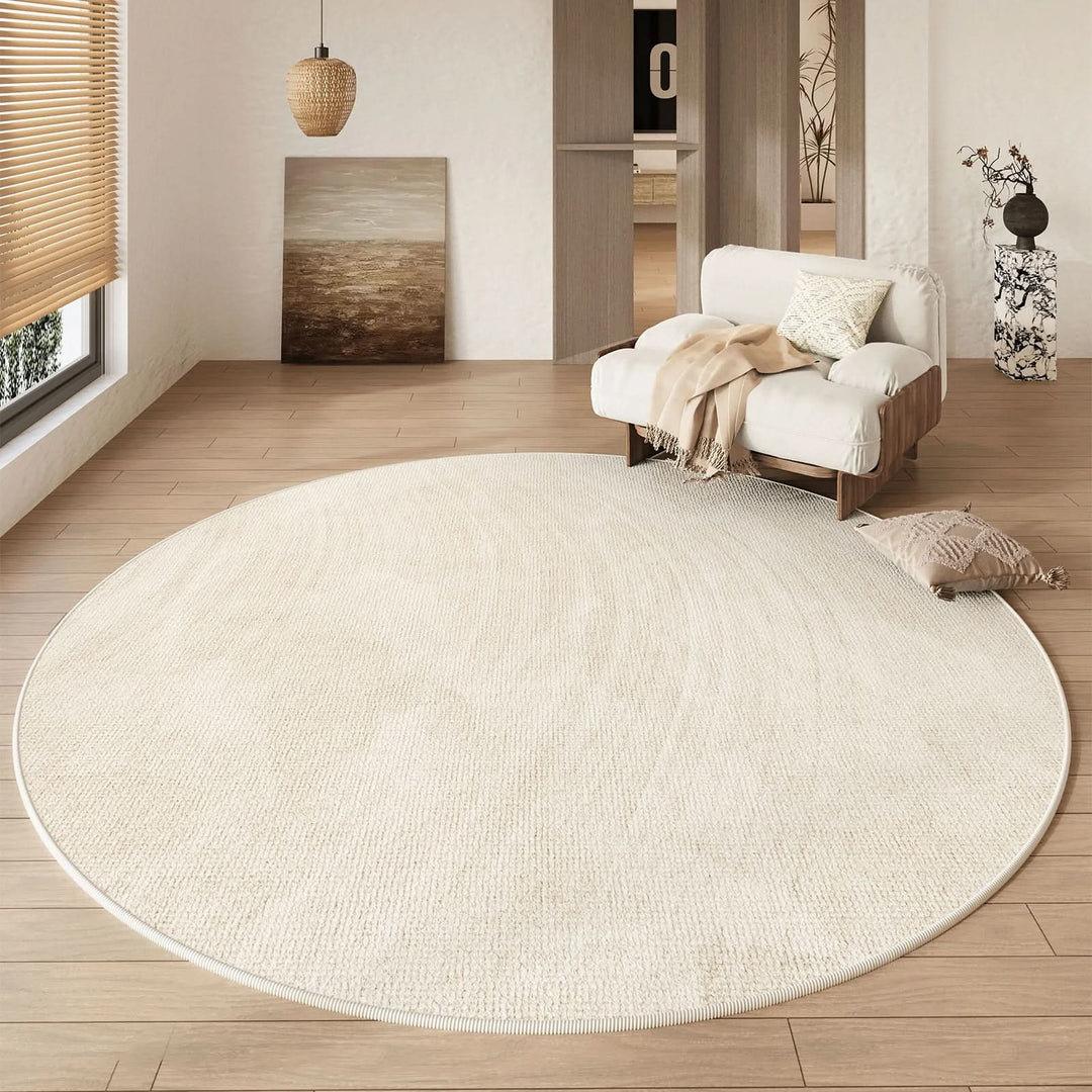 Lisslune | Wabi Sabi Round Rug Waterproof Non-Slip for Living Room Bedroom