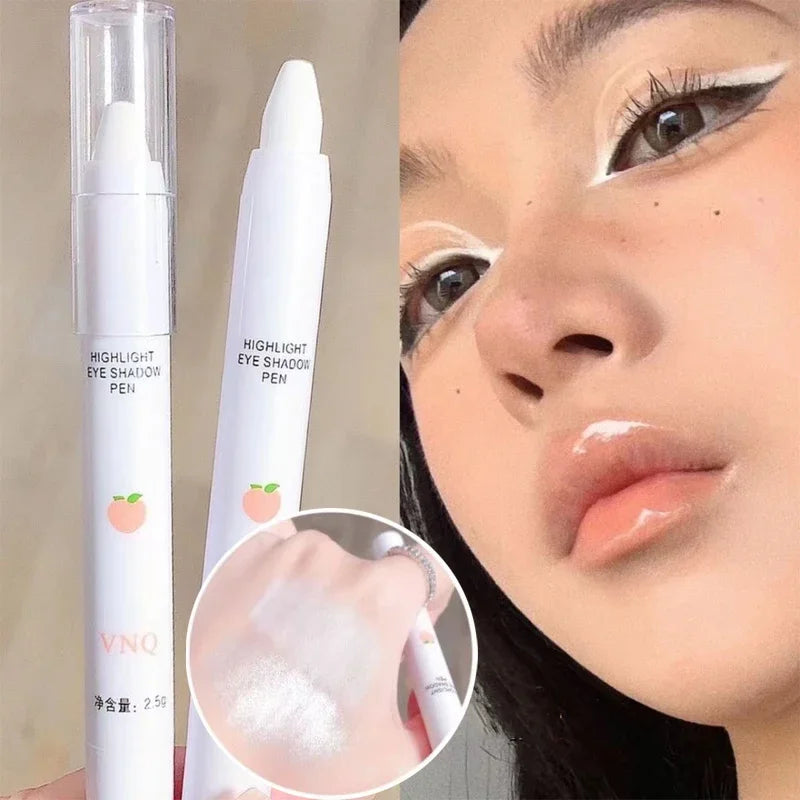 Rynx | Pearl Eye Shadow Pencil White Highlighter Pencil Mother-of-Pearl Lying Silk Worm Pencil Eyelid Under Fold Illuminate Eyeliner Pencil Cosmetics