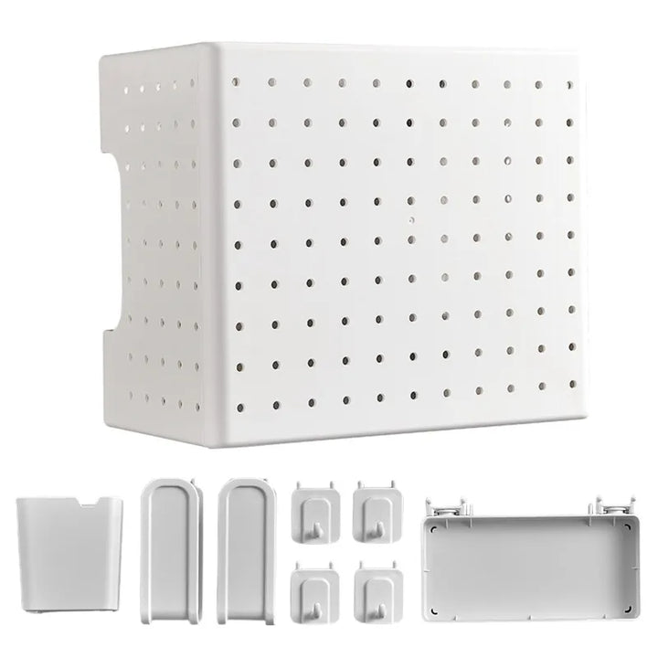 Lisslune | Kitchen Organizer Wall-Mounted Hole Board Storage Rack