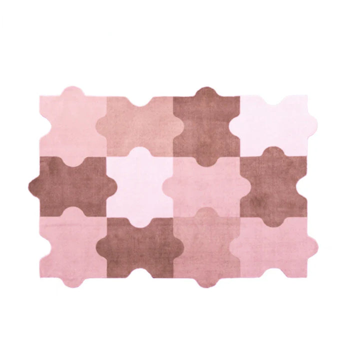 Rynx | Creative Style Rugs for Living Room Luxury Bedroom Decor Puzzle-Shaped Rug Home Plush Doormat Fluffy Soft Washable Rug