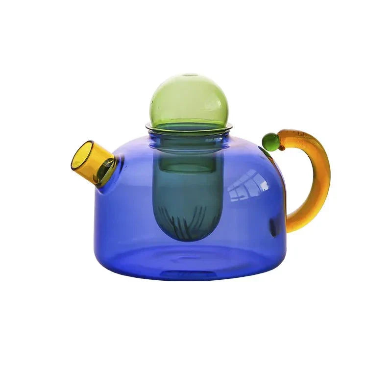 Lisslune | Contrasting Color Glass Tea Set