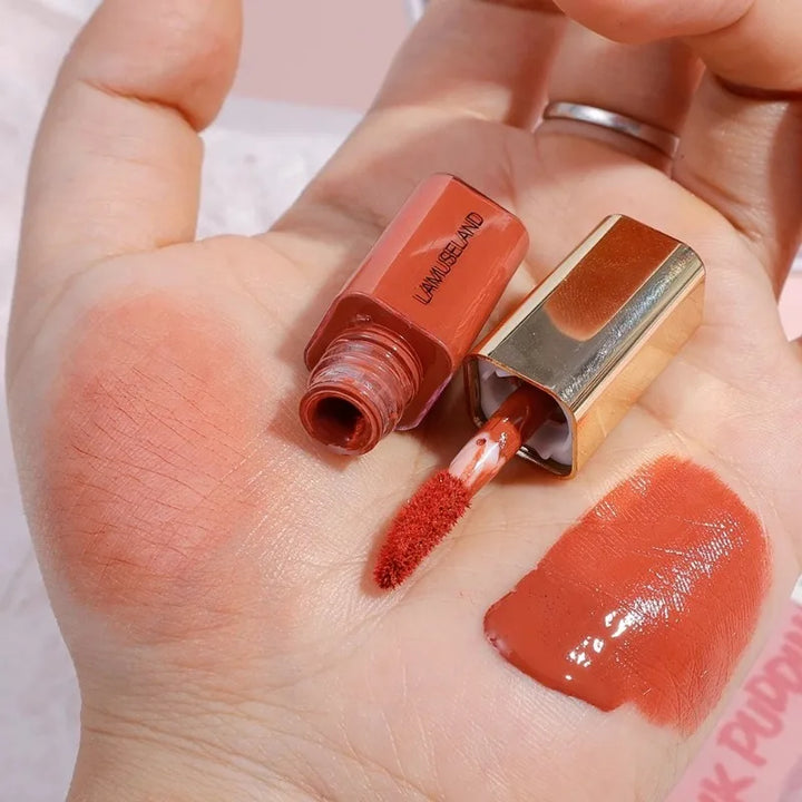 Rynx | Velvet Mini Face Matte Liquid Blush Long-lasting Silky Smooth Cheeks Eyes Blush Highlighter Stick Waterproof Contour Cosmetics