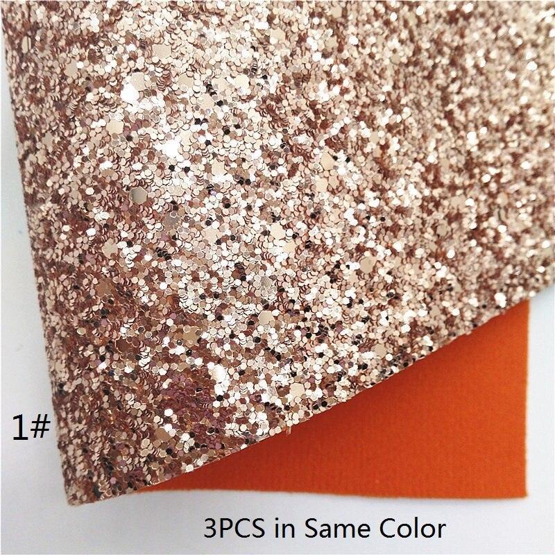 Lisslune | Sparkling Rose Gold Glitter Leather Craft Sheet - Transform Your DIY Projects with Elegance