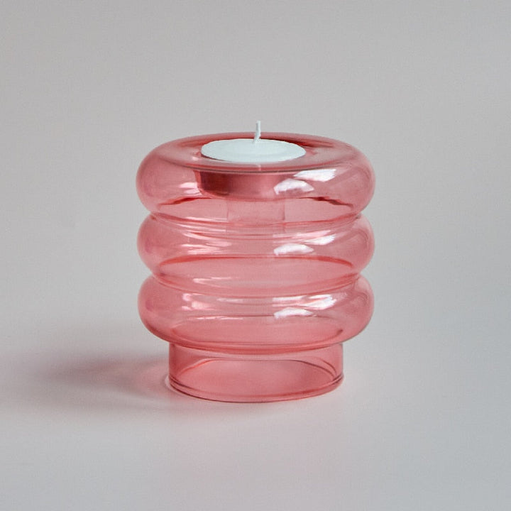 Lisslune | Dual Glass Spiral Candle Holder