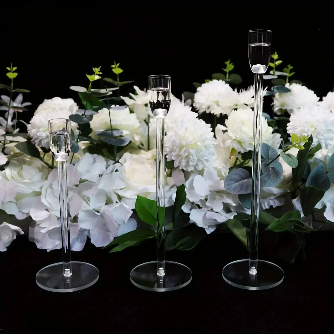 Lisslune | LumenAcry Acrylic Candle Holder Set (3-piece)