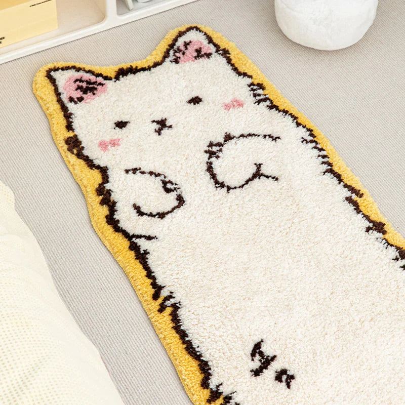 Rynx | Tufting Cat Bed Nightstand Mat Fluffy Rug Bathroom Floor Pad Nursery Cartoon Floor Mat Bedroom Floor Mat Aesthetic Home Decor Winter Decor