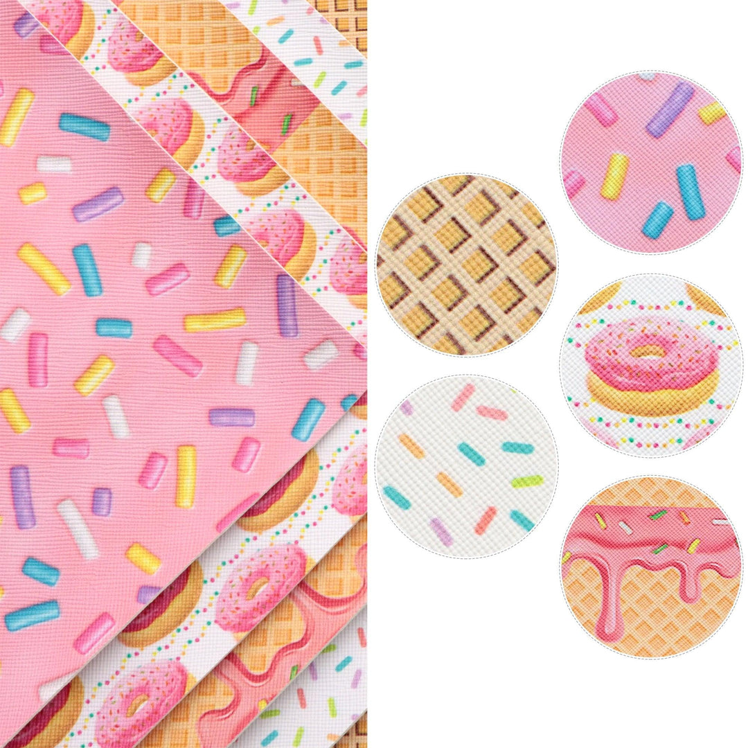 Lisslune | Wasted Cake Candy Faux Leather Craft Kit for DIY Accessories and Bags