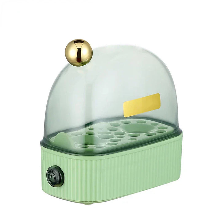 Lisslune | 120W 220V Electric Egg Cooker & Egg Poacher - Automatic Mini Breakfast Machine for 2 Eggs, Portable Steamer