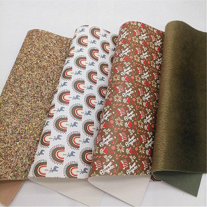 Lisslune | Luxury Rainbow Gingerbread Synthetic Leather Craft Set - 21x29CM