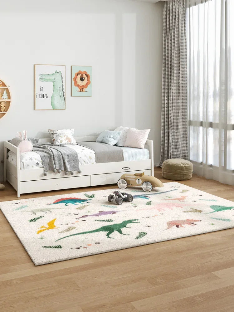 Rynx | Cartoon Art Cute Large Area Living Room Rug Soft Fluffy Kids Bedroom Rug Modern Home Decor Aesthetic Cozy IG