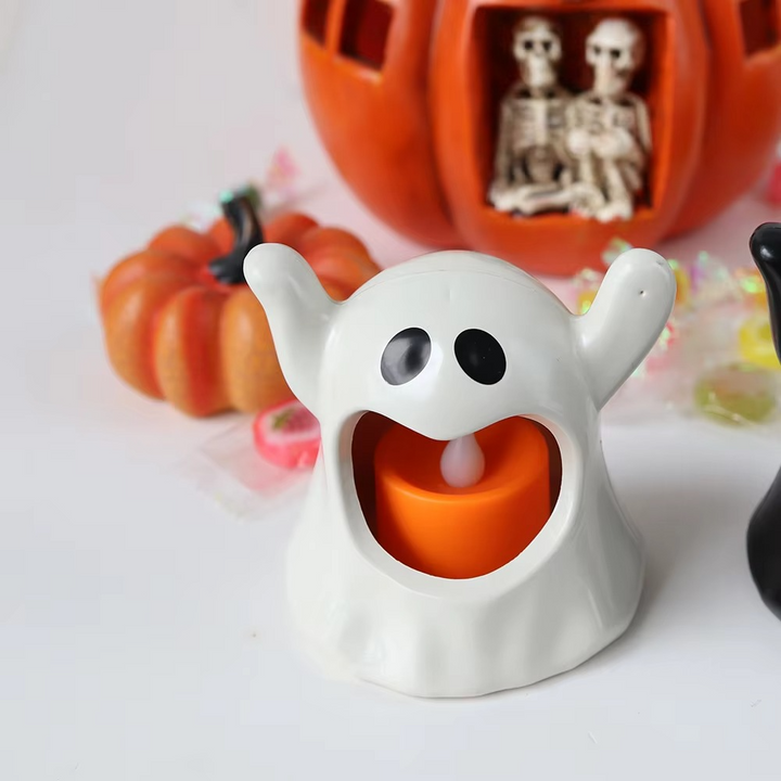 Lisslune | Light Ghost Halloween Lamp – LED Ghost Decoration with Battery Lighting