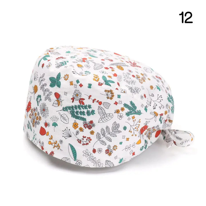Lisslune | Adjustable surgical cap with ponytail holder and buttons