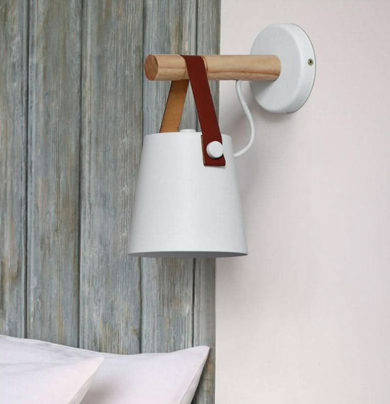 Lisslune | Wooden Nordic Wall Lamp – Minimalist Hanging Light Fixture