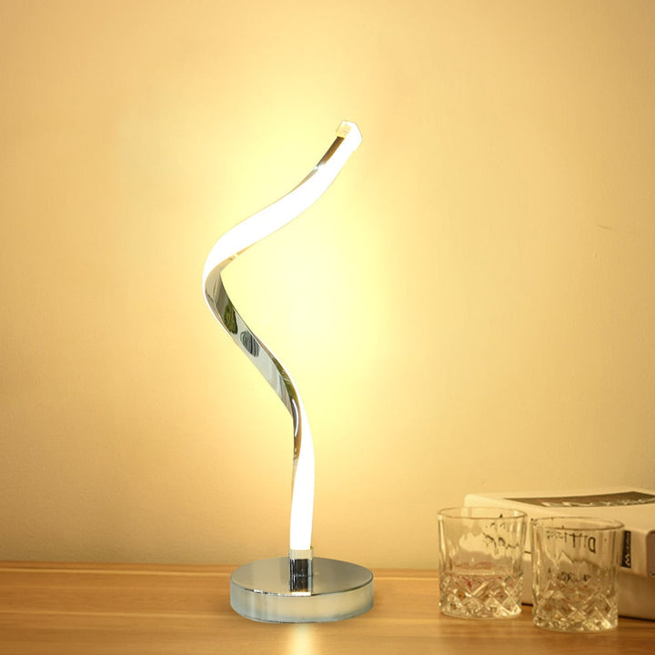 Lisslune | SpiralGlow – LED Desk Lamp with Spiral Design for Bedroom