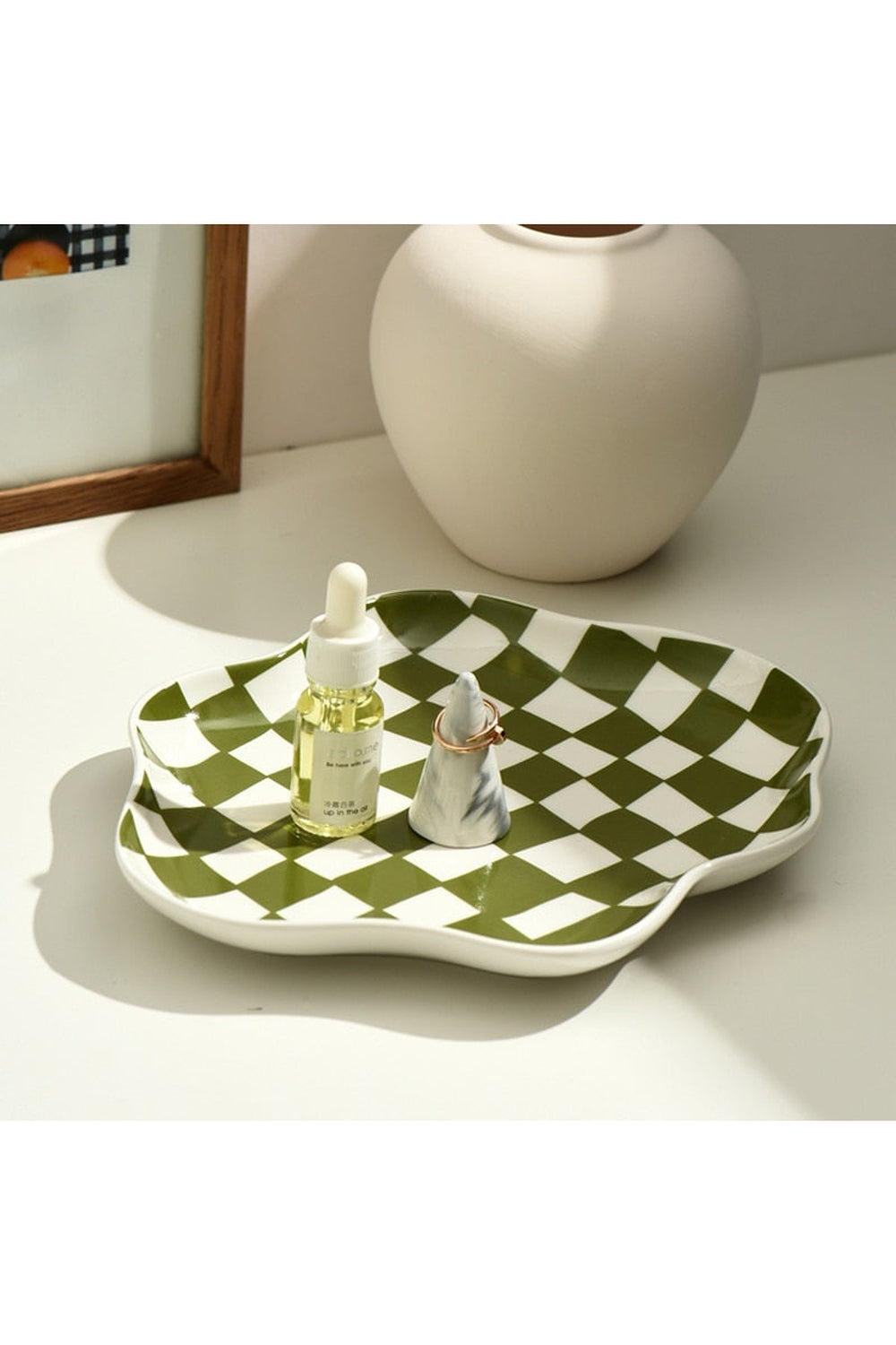 Lisslune | Ceramic chessboard plate