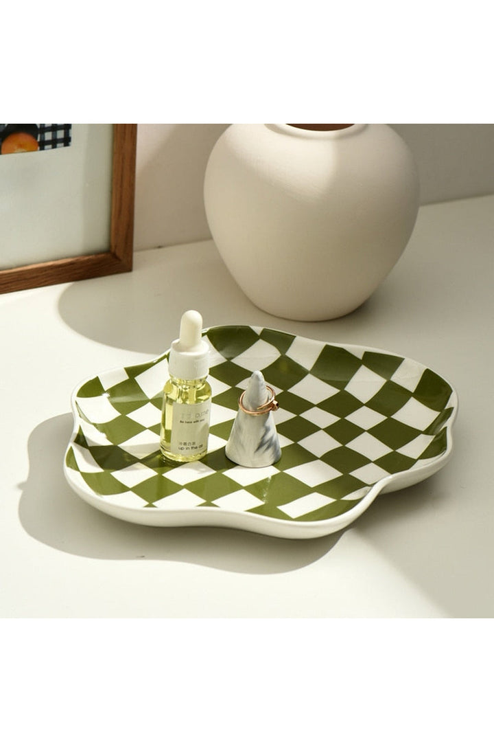 Lisslune | Ceramic chessboard plate
