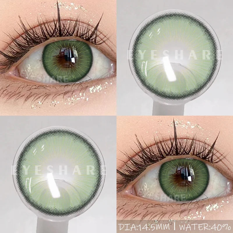 Rynx | 1Pair New Colored Contact Lenses for Eyes High-Quality Brown Lenses Green Contacts Fashion Cosmetic Gray Eye Contacts