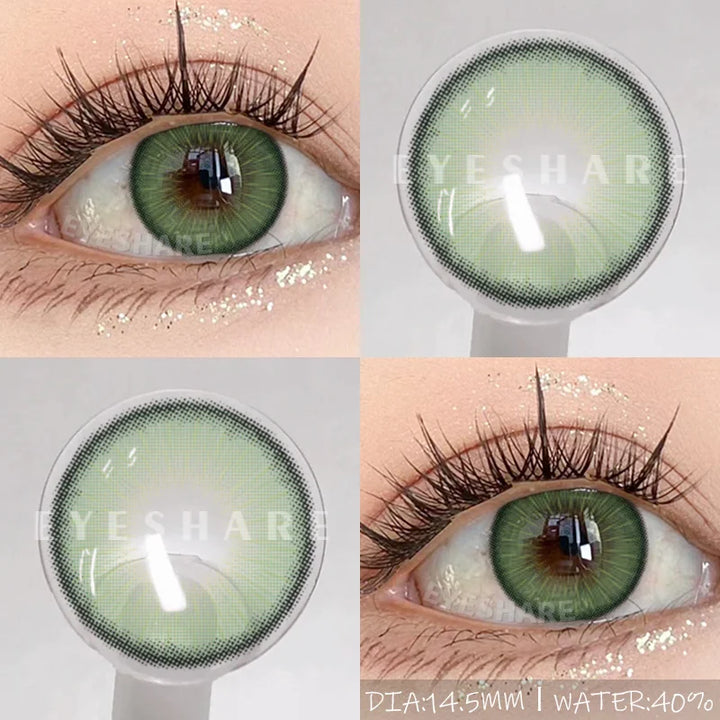 Rynx | 1Pair New Colored Contact Lenses for Eyes High-Quality Brown Lenses Green Contacts Fashion Cosmetic Gray Eye Contacts