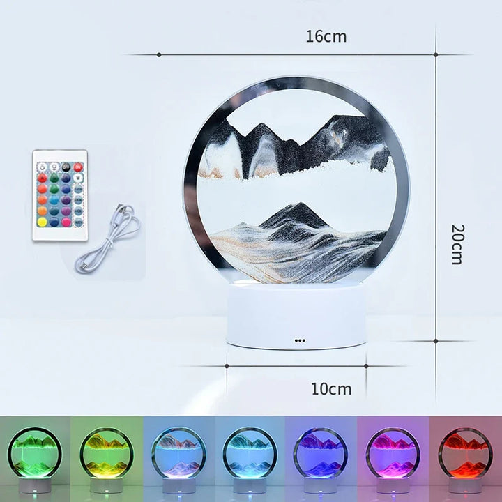 Lisslune | Sandscape Lamp 3D Moving Sand Art