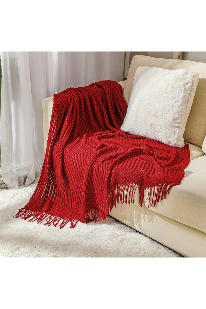 Lisslune | Solid Color Sofa Blanket