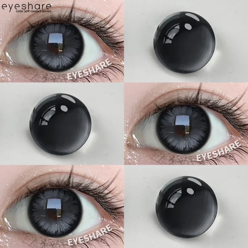 Rynx | 1 Pair Purple Colored Contact Lenses Fashion Cosplay Contact Lenses for Eyes Red Lenses Pink Soft Lenses Beauty Make-up Annual