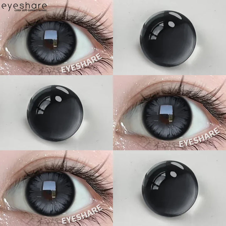 Rynx | 1 Pair Purple Colored Contact Lenses Fashion Cosplay Contact Lenses for Eyes Red Lenses Pink Soft Lenses Beauty Make-up Annual